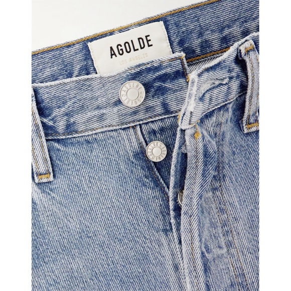 AGOLDE 90s mid rise loose fit jeans faded denim vintage blue high 25 26 27 - Picture 7 of 8